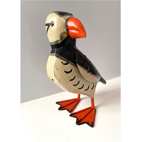 Metal Puffin Tealight Holder