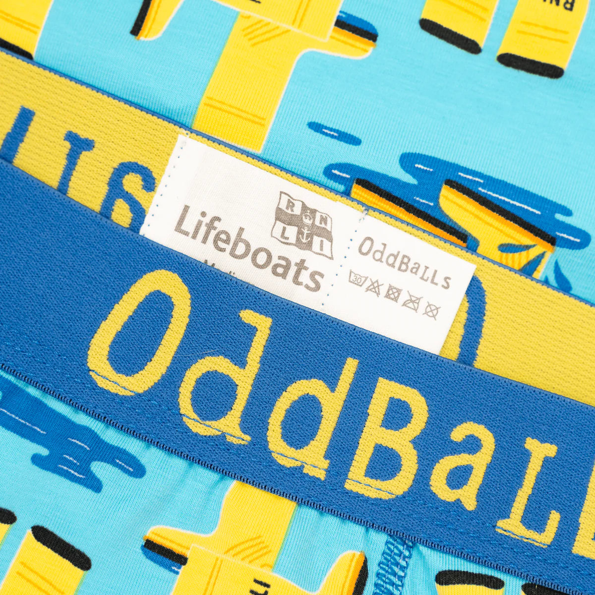 Oddballs RNLI Yellow Welly Men's Boxer Short