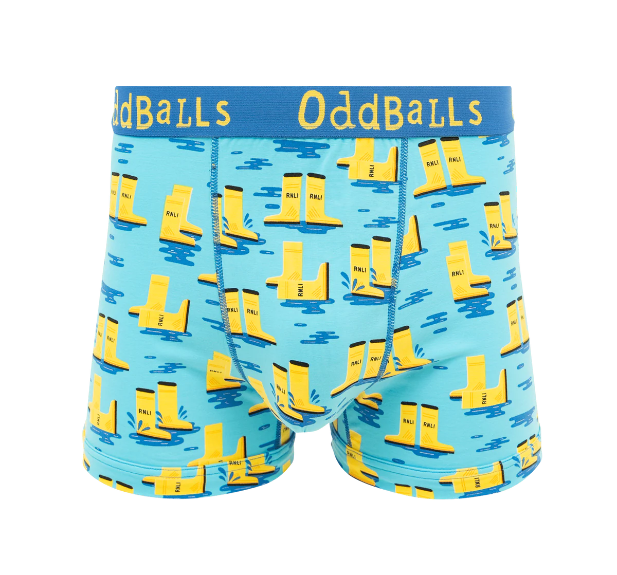 Oddballs RNLI Yellow Welly Men's Boxer Short