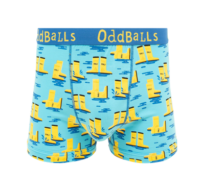 Oddballs RNLI Yellow Welly Men's Boxer Short