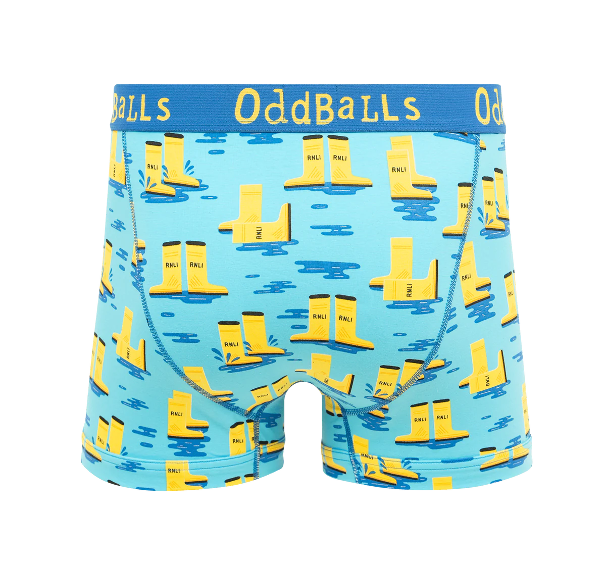 Oddballs RNLI Yellow Welly Men's Boxer Short