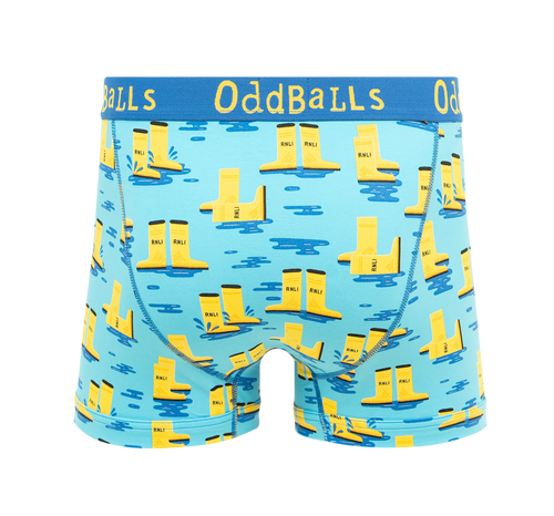 Oddballs RNLI Yellow Welly Men's Boxer Short