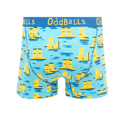 Oddballs RNLI Yellow Welly Men's Boxer Short