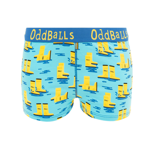 Oddballs RNLI Yellow Welly Women's Boxer Short