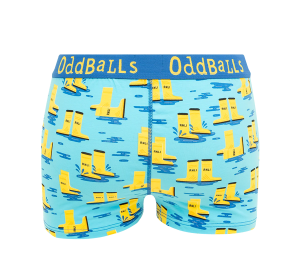 Oddballs RNLI Yellow Welly Women's Boxer Short