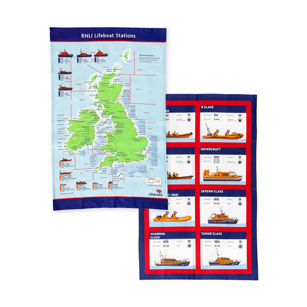 Rescue and Stats Tea Towels, Pack of 2 - SELLING THROUGH OLD STOCK