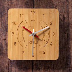 RNLI Bamboo Tide Clock PUT ONLINE MAYDAY WAIT FOR MORE STOCK