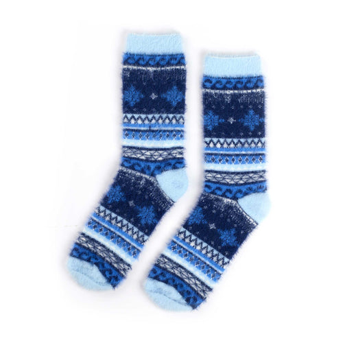 RNLI  Christmas Fairisle Fluffy Socks