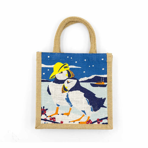 RNLI CHRISTMAS PUFFIN IN SOU'WESTER BAG SMALL