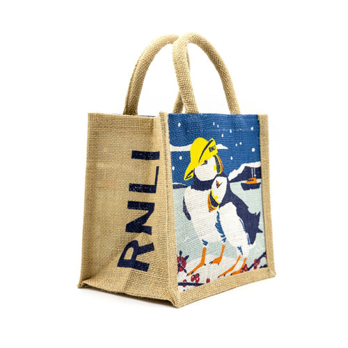 RNLI CHRISTMAS PUFFIN IN SOU'WESTER BAG SMALL