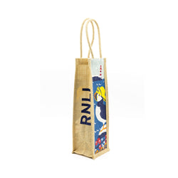 RNLI CHRISTMAS PUFFIN IN SOU'WESTER BOTTLE BAG