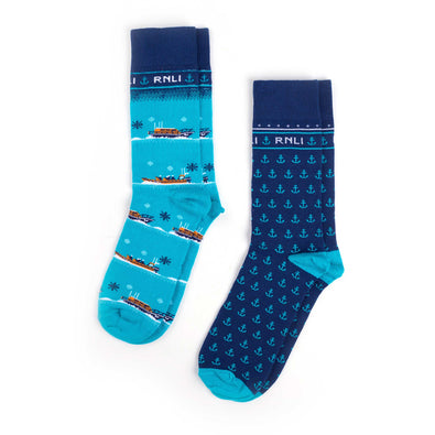 RNLI Christmas Socks, Pack of Two