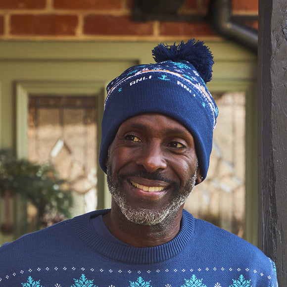  RNLI Christmas Unisex Bobble Hat 