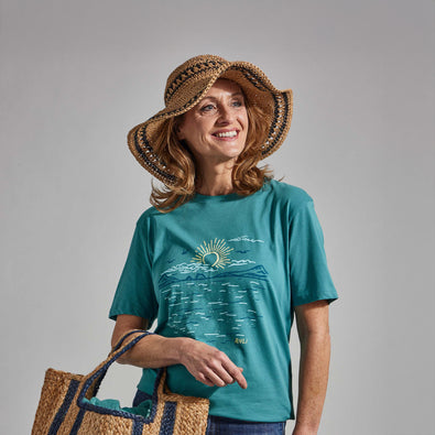 RNLI Coast to Coast Women’s T-Shirt, Blue
