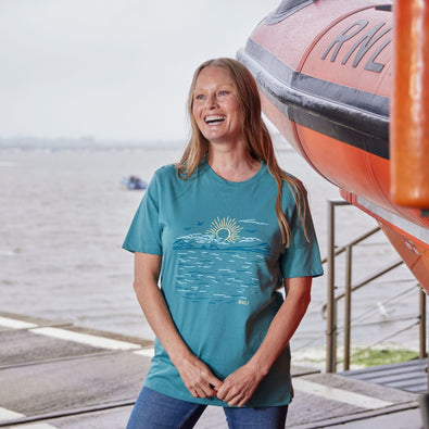 RNLI Coast to Coast Women’s T-Shirt, Blue