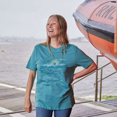 RNLI Coast to Coast Women’s T-Shirt, Blue