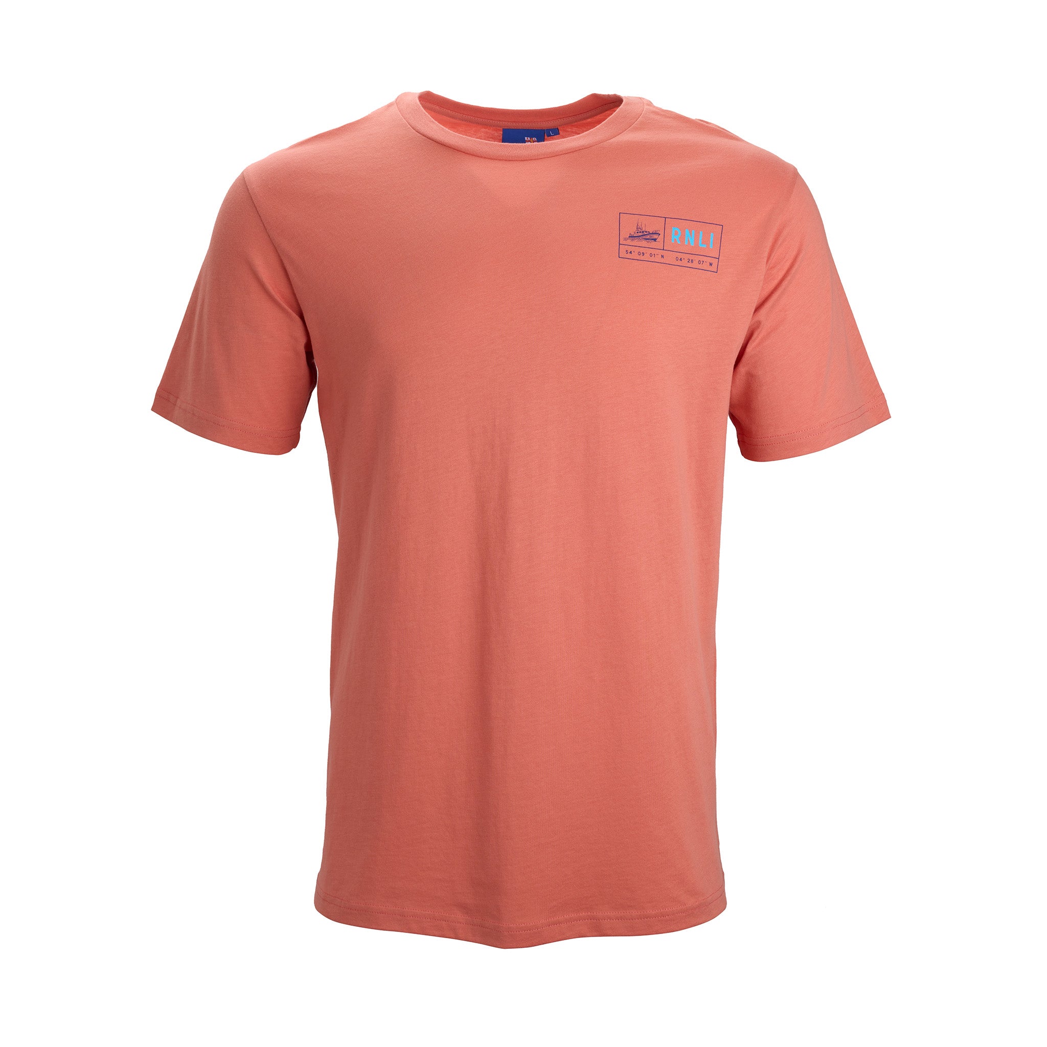 RNLI Courage Coordinates Back Print Men's T-shirt