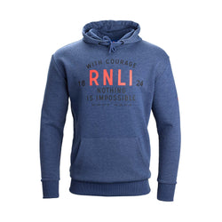 RNLI Courage Coordinates Men's Hoodie, Blue