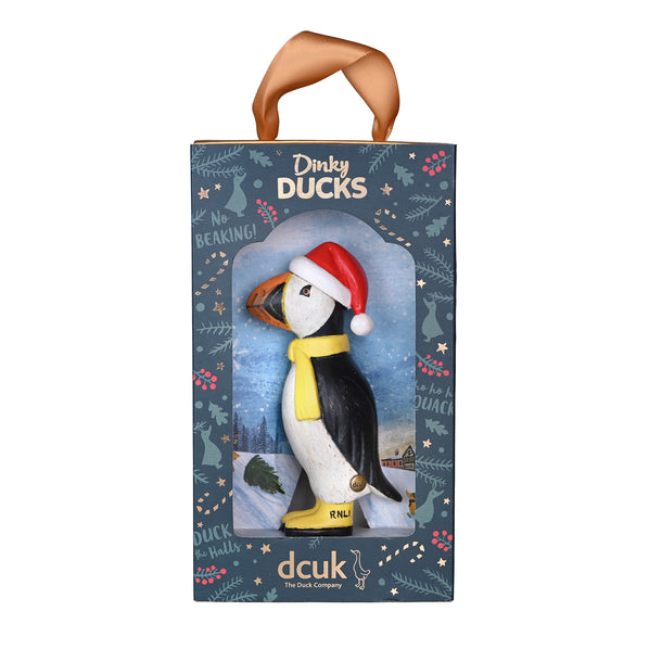 RNLI DCUK Dinky Puffin with Christmas Hat