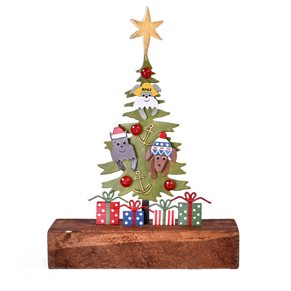 RNLI Dogs in a Tree Standing Decoration