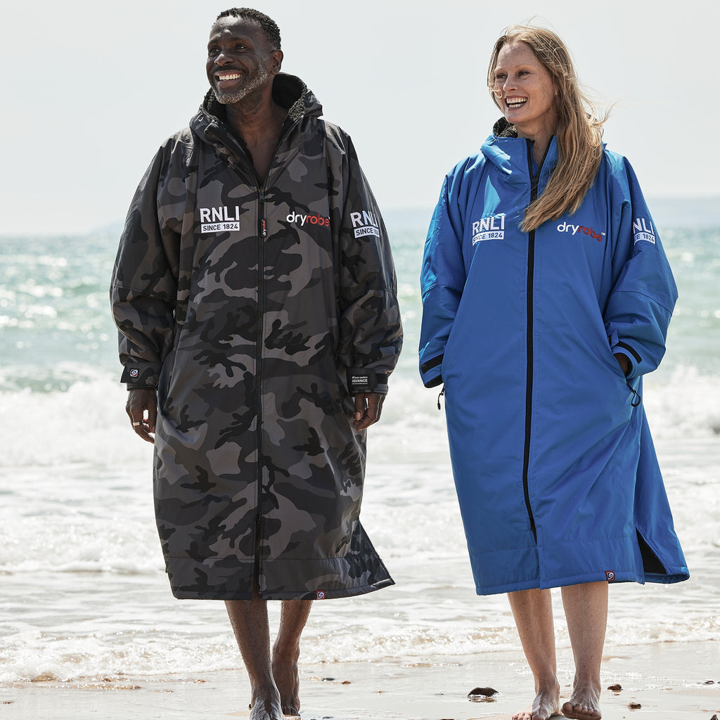 Dryrobe RNLI Advance Long Sleeve Blue/Black | RNLI Shop