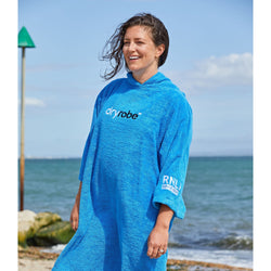 RNLI dryrobe® Organic Towel Robe, Blue