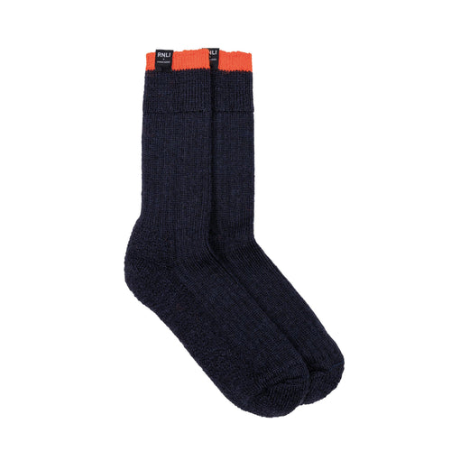 RNLI + Finisterre Bosun Wool Sock, Navy
