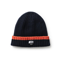 RNLI + Finisterre Fisherman Beanie, Navy/Flame