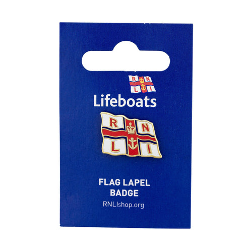 RNLI Flag Lapel Pin Badge, Gold