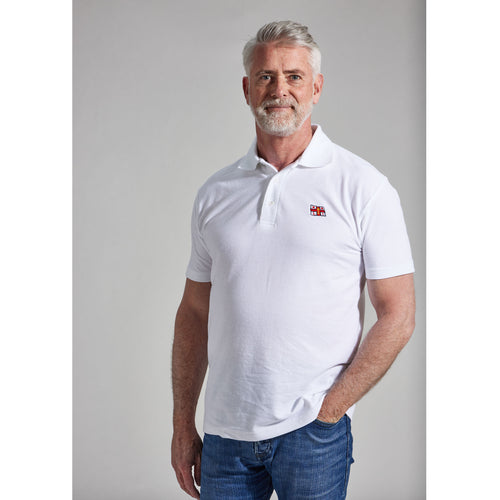 RNLI Flag Polo Shirt, White