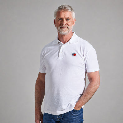 RNLI Flag Polo Shirt, White