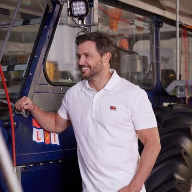 RNLI Flag Polo Shirt, White