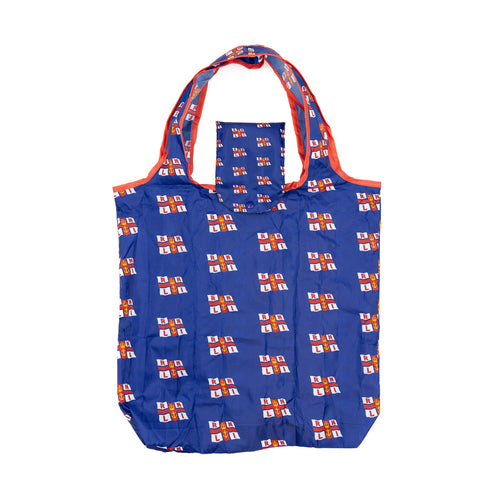 RNLI Flag Recycled Popper Shopper Bag, Navy