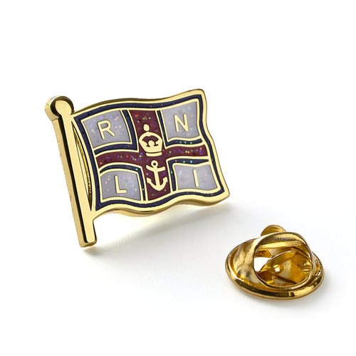 RNLI Flag Sparkly Badge