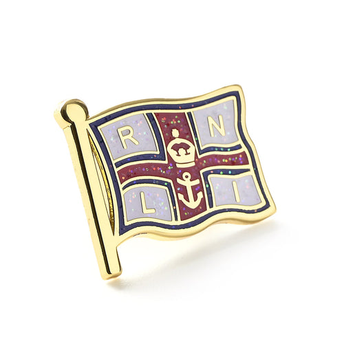 RNLI Flag Sparkly Badge