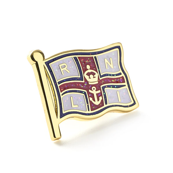 RNLI Flag Sparkly Badge