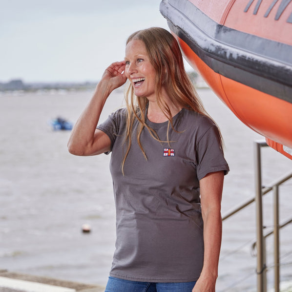 RNLI Flag Unisex T-shirt, Charcoal