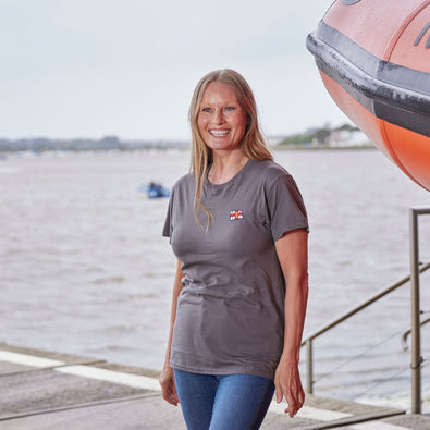 RNLI Flag Unisex T-shirt, Charcoal