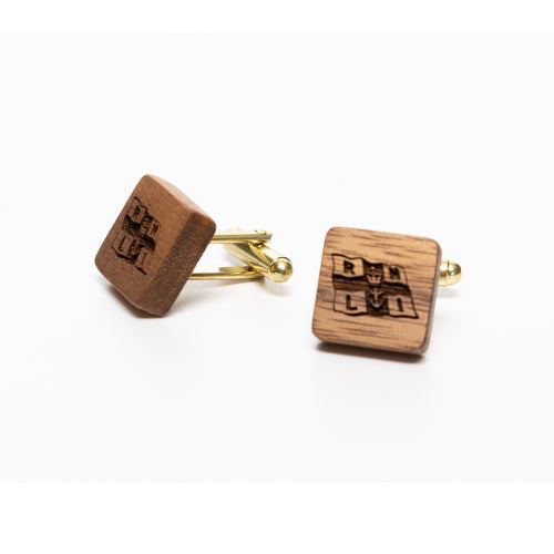 RNLI Flag Wooden Cufflinks