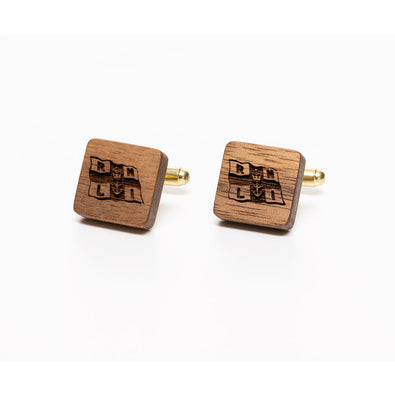 RNLI Flag Wooden Cufflinks