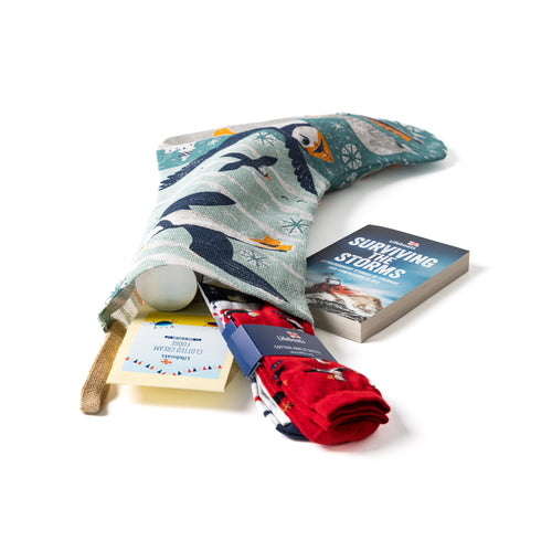 RNLI Flying Puffins Christmas Stocking
