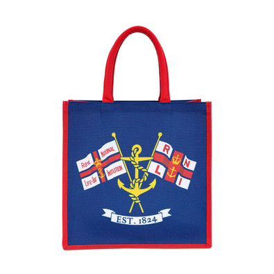 RNLI Heritage Flag Recycled Shopping Bag, Navy