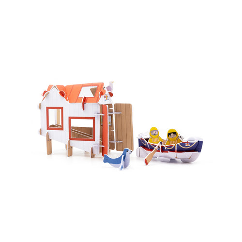RNLI Heritage Lifeboat Station Build and Play Set