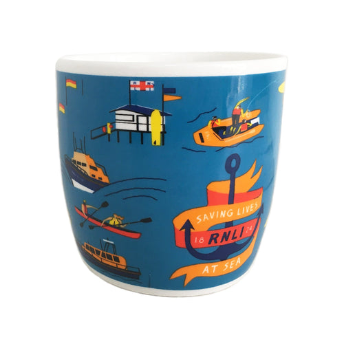 RNLI Icons Bone China Mug, Aqua