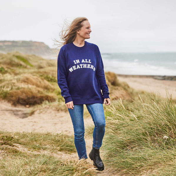 RNLI In All Weathers Unisex Sweatshirt, Navy