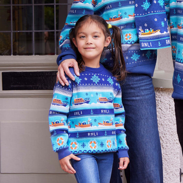 RNLI Kids’ Knitted Christmas Jumper