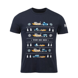 RNLI Land and Sea Christmas Unisex T-shirt, Navy