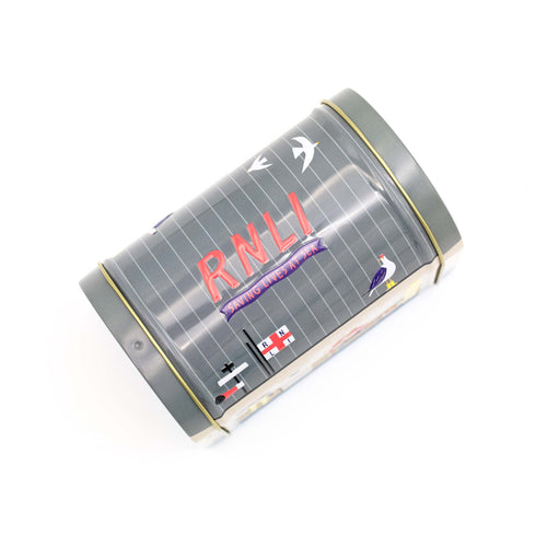 RNLI Lifeboat Station Tube Biscuit Tin