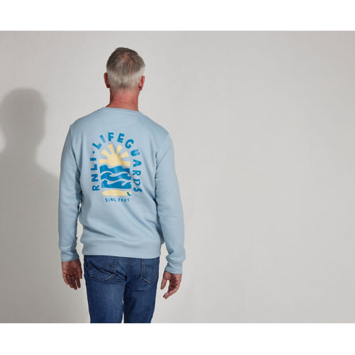 RNLI Lifeguards Unisex Sweatshirt, Light Blue