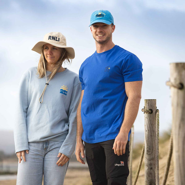 RNLI Lifeguards Unisex Sweatshirt, Light Blue